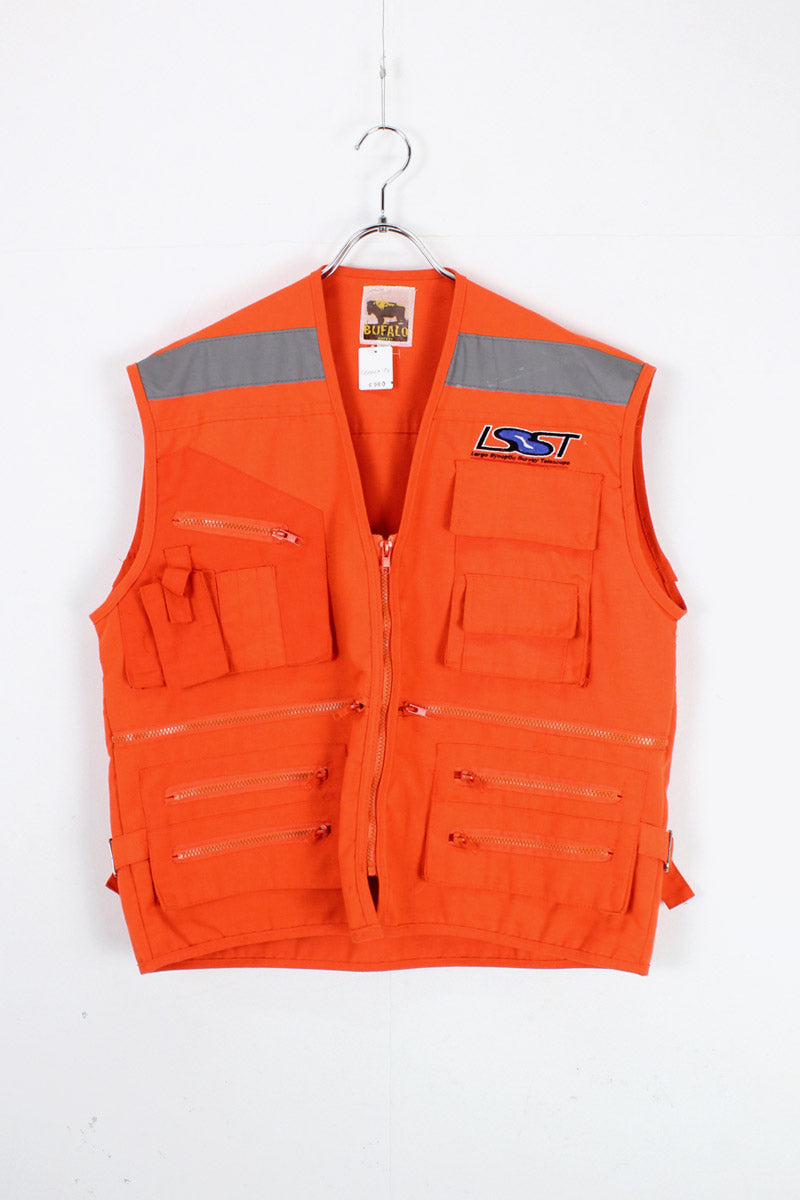 HUNTING VEST / ORANGE [SIZE: L USED]