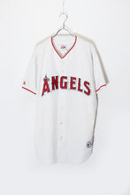 画像をギャラリービューアに読み込む, MADE IN USA 90&#39;S MLB LA ANGELS 13 S/S BASEBALL SHIRT / WHITE [SIZE: L USED]
