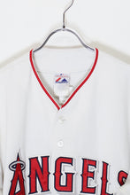 画像をギャラリービューアに読み込む, MADE IN USA 90&#39;S MLB LA ANGELS 13 S/S BASEBALL SHIRT / WHITE [SIZE: L USED]
