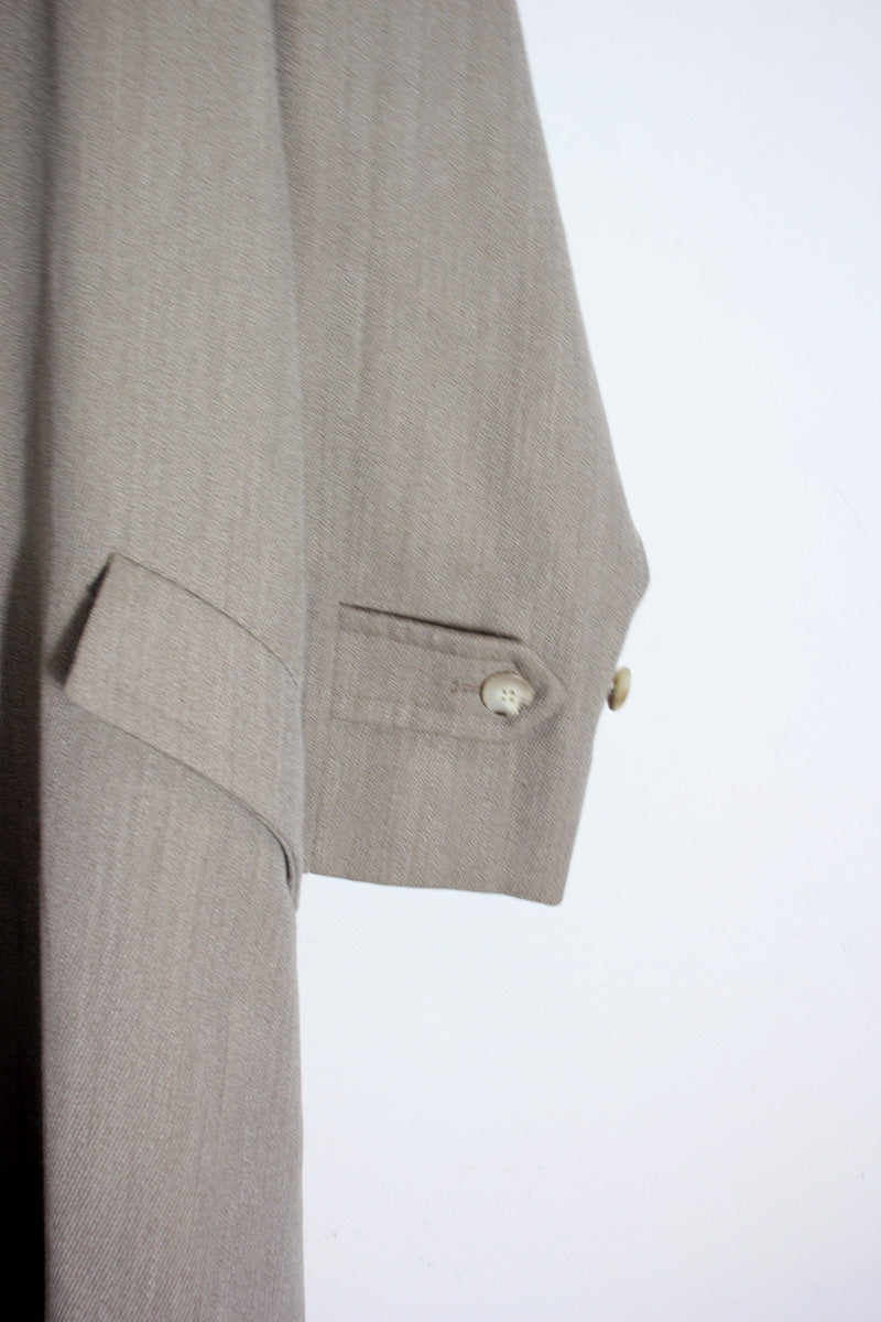90'S LONG WOOL COAT / BEIGE [SIZE: M相当 USED]
