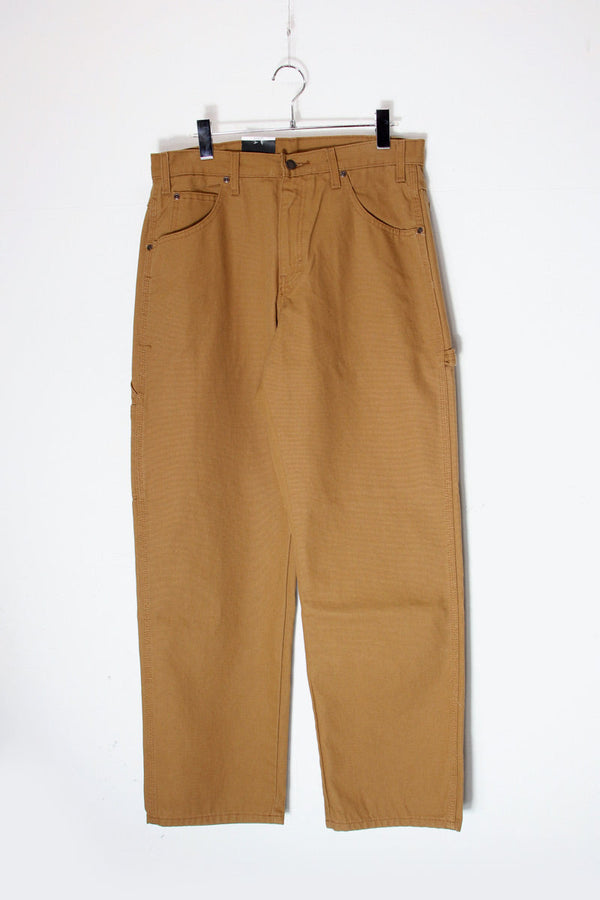 DUCK CANVAS CARPENTER PANTS / CAMEL [DEADSTOCK/NOS] [USA DESIGN]