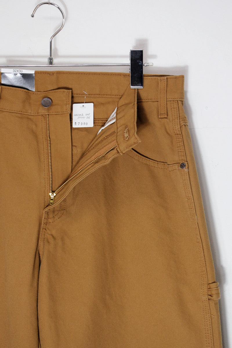 DUCK CANVAS CARPENTER PANTS / CAMEL [DEADSTOCK/NOS] [USA企画品]
