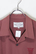 画像をギャラリービューアに読み込む, MADE IN ENGLAND L/S OPEN COLLAR DESIGN EMBROIDERY SHIRT / BURGANDY [SIZE: XL USED]
