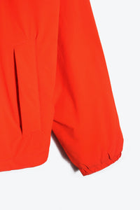 WATERPROOF NYLON ZIP PUFF JACKET / NEON ORANGE [SIZE: XL相当 USED]