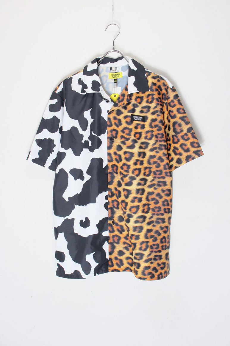 S/S ANIMAL PATTERN SHIRT / MULTI [SIZE: XS DEADSTOCK/NOS]