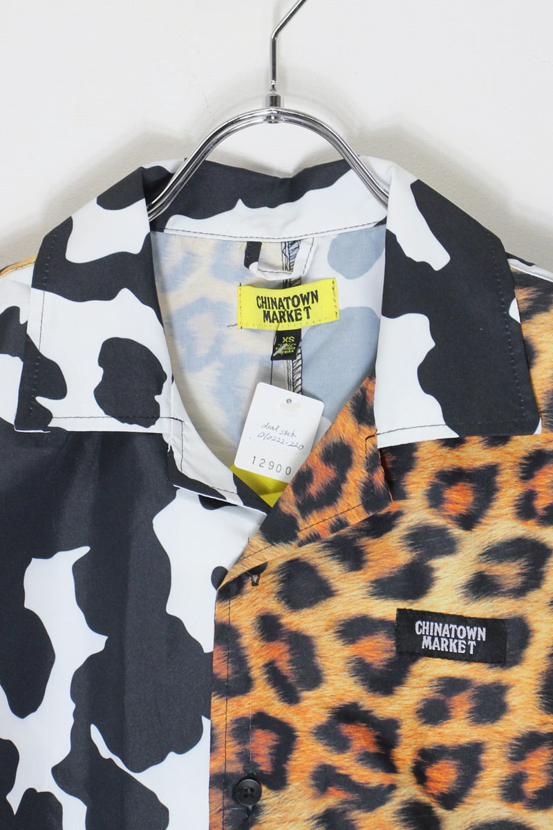 S/S ANIMAL PATTERN SHIRT / MULTI [SIZE: XS DEADSTOCK/NOS]