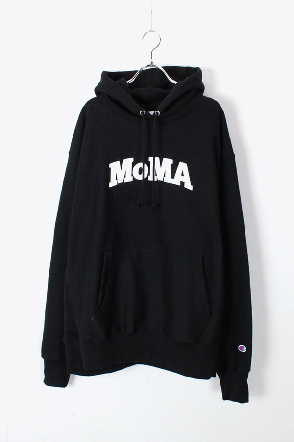 MOMA LOGO REVERSE WEAVE SWEAT HOODIE / BLACK [Color not released in Japan] [NEW]