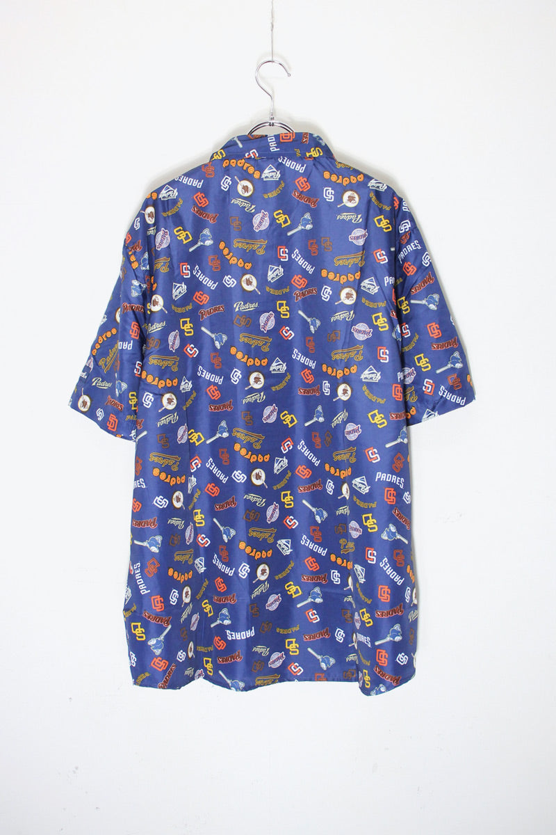 S/S MLB SAN DIEGO PADRES SHIRT / NAVY [SIZE: L相当 USED]