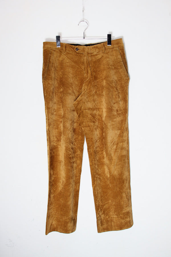 90'S CORDUROY PANTS / BROWN [SIZE: W32 equivalent USED]