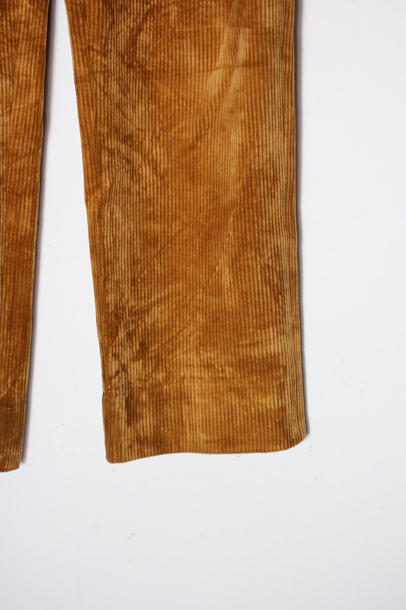 90'S CORDUROY PANTS / BROWN [SIZE: W32 equivalent USED]