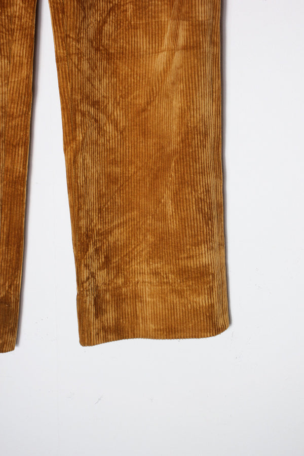 90'S CORDUROY PANTS / BROWN [SIZE: W32 equivalent USED]