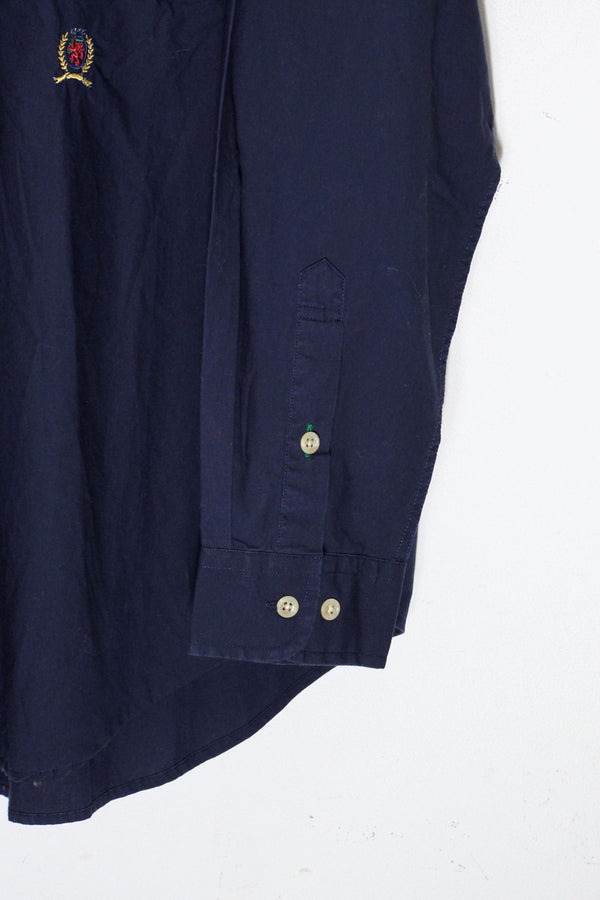 90'S ONE POINT SHIRT / NAVY [SIZE: M USED]