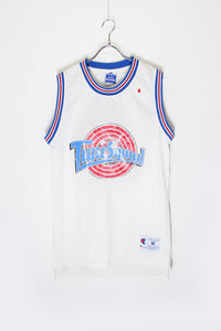 90'S NBA TUNE SQUAD 23 BASKETBALL GAME SHIRT / WHITE [SIZE: M USED]