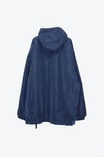 画像をギャラリービューアに読み込む, EARLLY 00&#39;S HALF ZIP NYLON HOODIE JACKET / NAVY［ SIZE: XL USED ]
