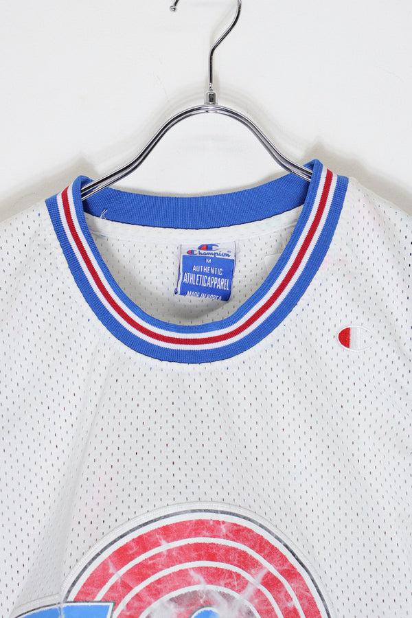 90's NBA TUNE SQUAD 23 BASKETBALL GAME SHIRT / WHITE [SIZE: M USED]