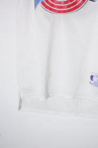 90'S NBA TUNE SQUAD 23 BASKETBALL GAME SHIRT / WHITE [SIZE: M USED]