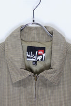 画像をギャラリービューアに読み込む, EARLLY 00&#39;S CHECK PATTERN ZIP JACKET / BEIGE［ SIZE: XL USED ]
