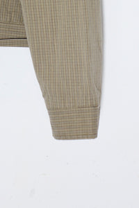 EARLLY 00'S CHECK PATTERN ZIP JACKET / BEIGE［ SIZE: XL USED ]