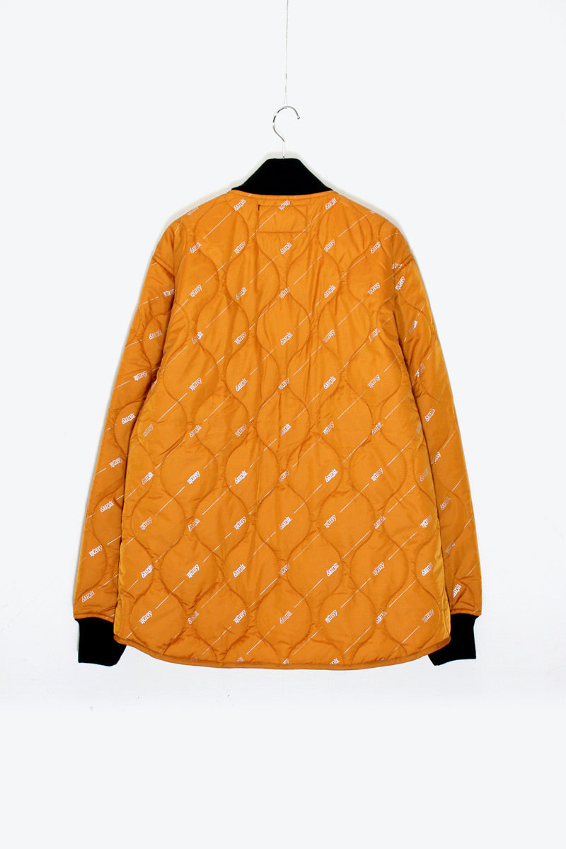 WORK QUILTING JACKET / ORANGE [ SIZE: XL DEADSTOCK/NOS ]