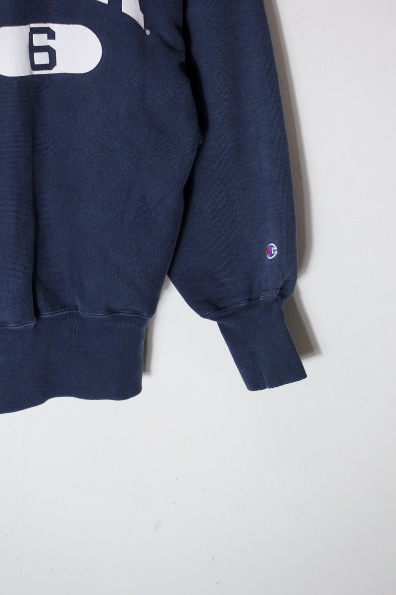 MADE IN MEXICO 90'S IOWA UNIVERSITY REVERSE WEAVE SWEATSHIRT / NAVY [SIZE: L USED]