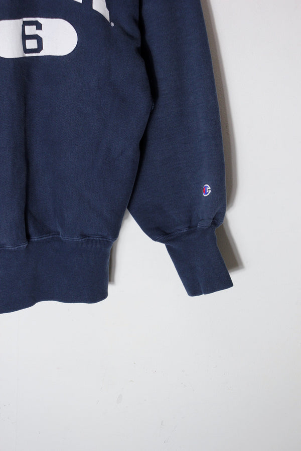 MADE IN MEXICO 90'S IOWA UNIVERSITY REVERSE WEAVE SWEATSHIRT / NAVY [SIZE: L USED]