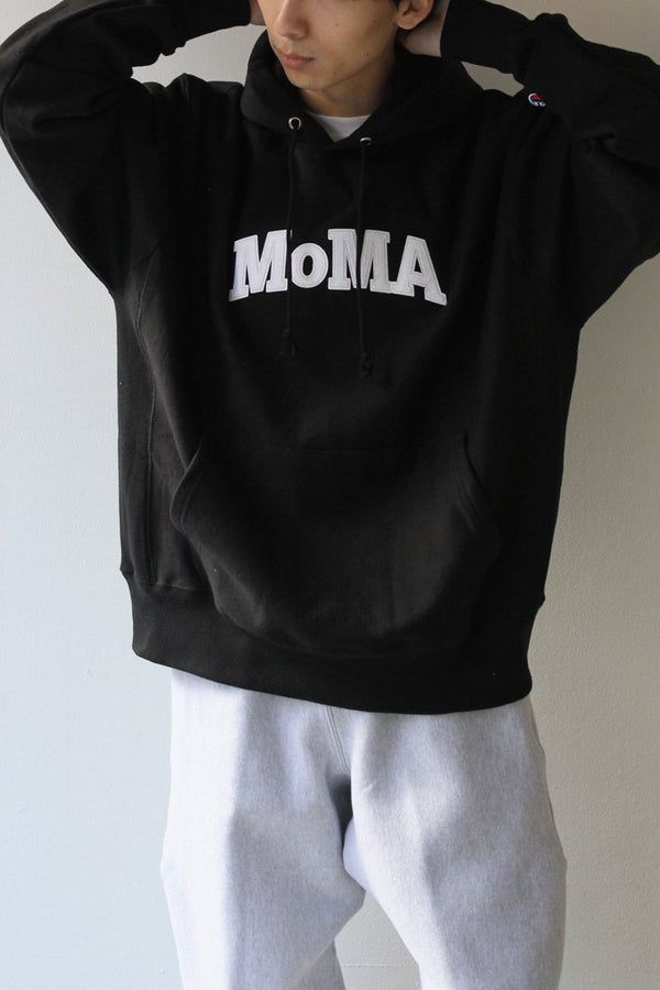 MOMA LOGO REVERSE WEAVE SWEAT HOODIE / BLACK [일본 미출시 컬러] [NEW]