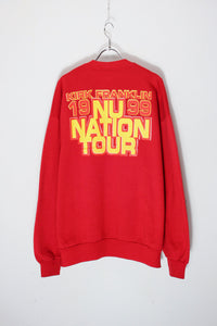 MADE IN USA 99'S KRIK FRANKLIN TOUR SWEAT SHIRT / RED [SIZE: XL USED]