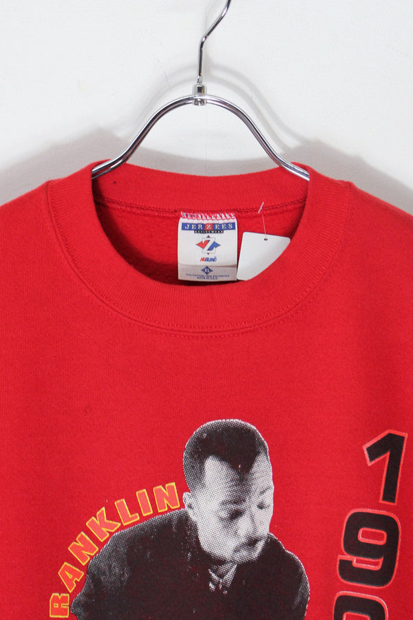 MADE IN USA 99'S KIRK FRANKLIN TOUR SWEAT SHIRT / RED [SIZE: XL USED]