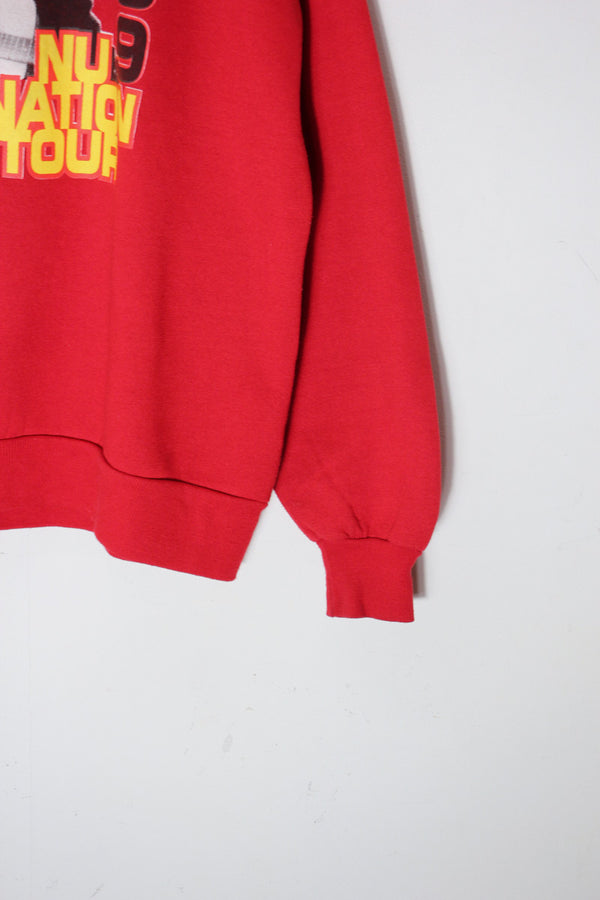 MADE IN USA 99'S KIRK FRANKLIN TOUR SWEAT SHIRT / RED [SIZE: XL USED]