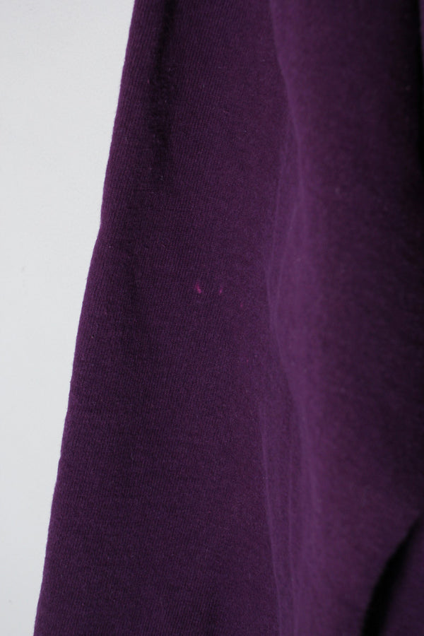 90'S AUTHENTIC LOGO SWEATSHIRT / PURPLE [SIZE: L USED]