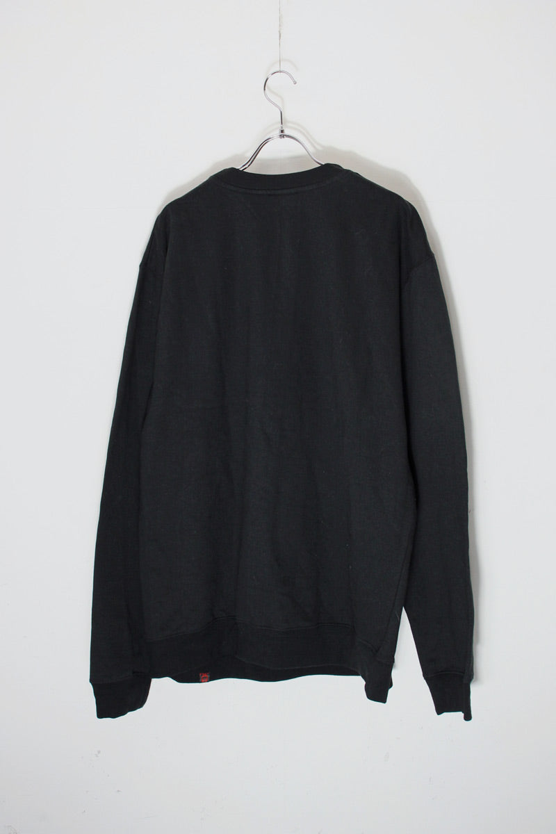 SPITFIRE WHEELS PRINT SWEATSHIRT / BLACK/ORANGE [SIZE: L USED]