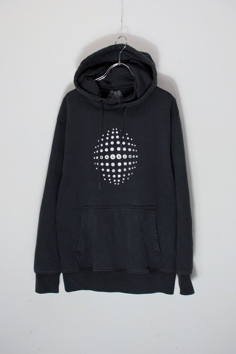 SHPERE LOGO PULLOVER HOODIE SWEAT SHIRT / BLACK [SIZE: M USED]