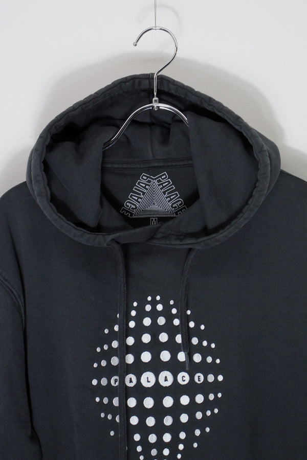 SHPERE LOGO PULLOVER HOODIE SWEAT SHIRT / BLACK [SIZE: M USED]