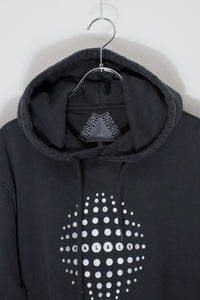 SHPERE LOGO PULLOVER HOODIE SWEAT SHIRT / BLACK [SIZE: M USED]