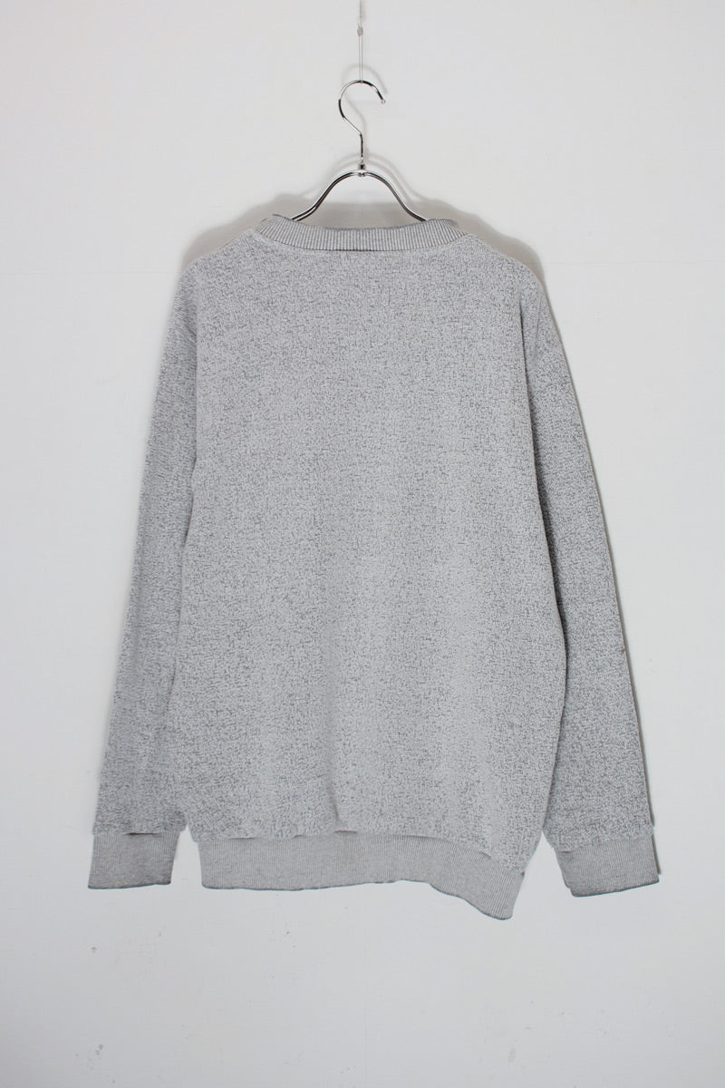 90'S NY METS MELANGE PILE SWEATSHIRT / GREY [SIZE: L equivalent USED]