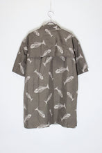 画像をギャラリービューアに読み込む, S/S B.D FISH BONE PATTERN FISHING SHIRT / KHAKI MULTI [SIZE: L USED]
