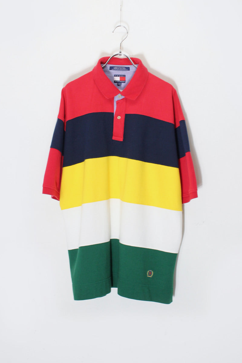 TOMMY HILFIGER | 90'S S/S BORDER POLO SHIRT – STOCK ORIGINALS