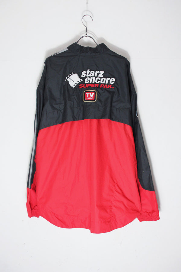 90'S GALLES RACING HALF-ZIP NYLON JACKET / BLACK [SIZE: L USED]