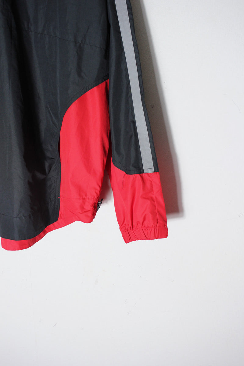 90'S GALLES RACING HALF-ZIP NYLON JACKET / BLACK [SIZE: L USED]