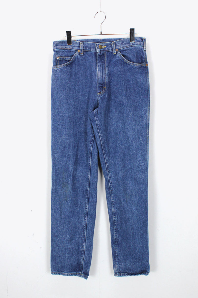 MADE IN USA 80'S DENIM PANTS / INDIGO [SIZE: W32 x L32 USED]