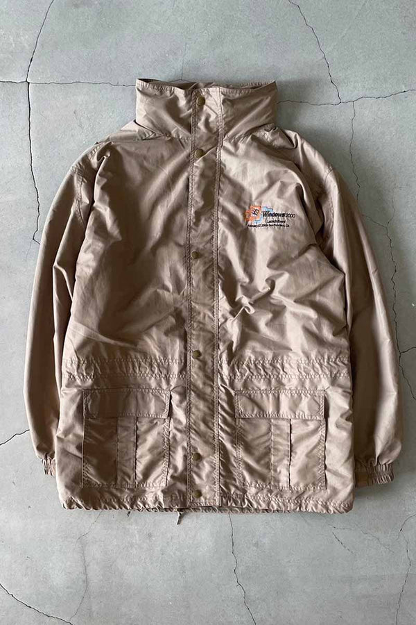 00'S WINDOWS 2000 NYLON JACKET / BEIGE [SIZE: L USED]