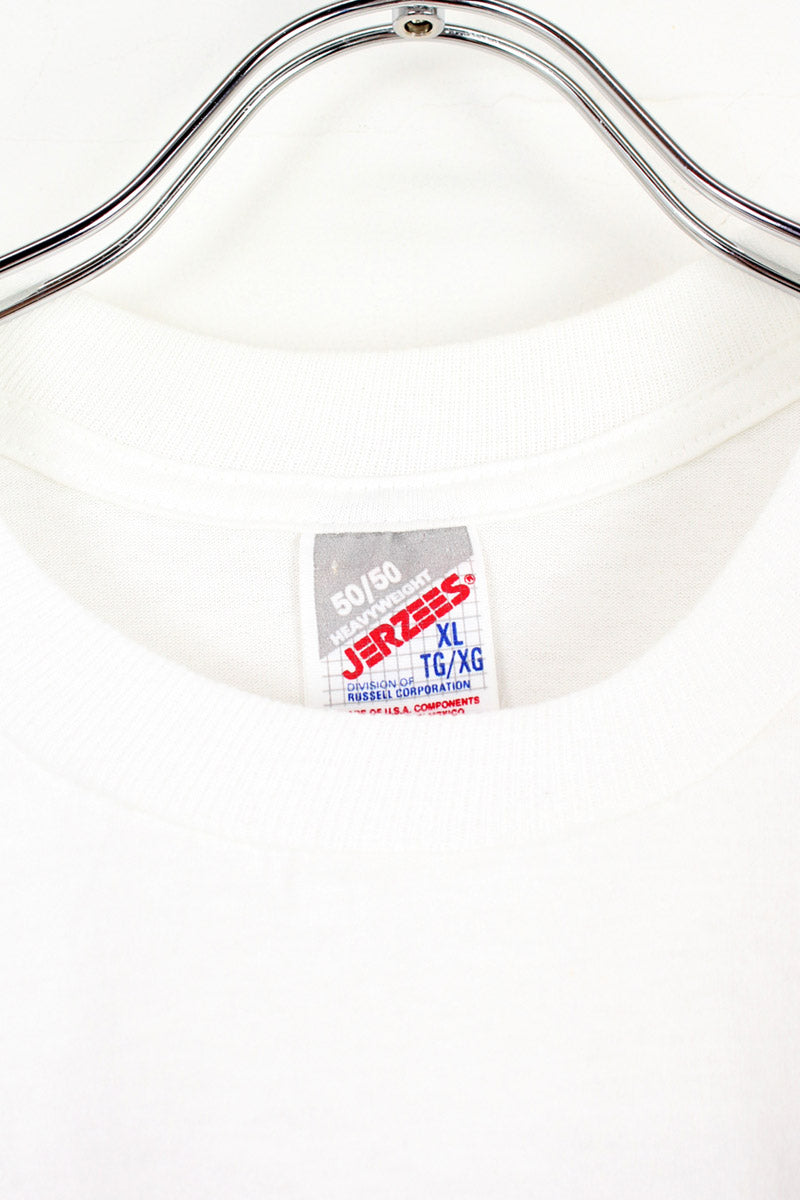 MADE IN USA 95'S ELTON JOHN NORTH AMERICA TOUR TEE SHIRT / WHITE [SIZE: XL DEAD STOCK]