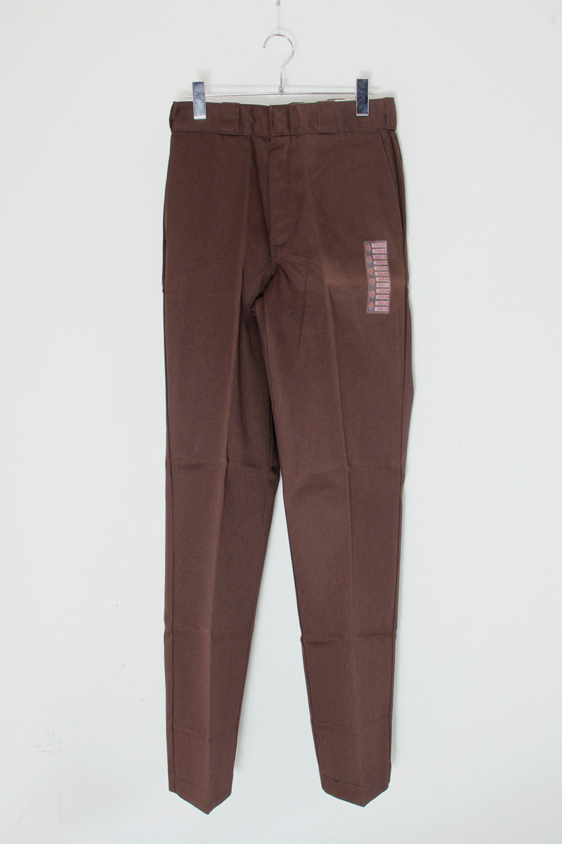 MADE IN USA 90'S 874 WORK PANTS / BROWN [SIZE: W29L34 DEADSTOCK/NOS]