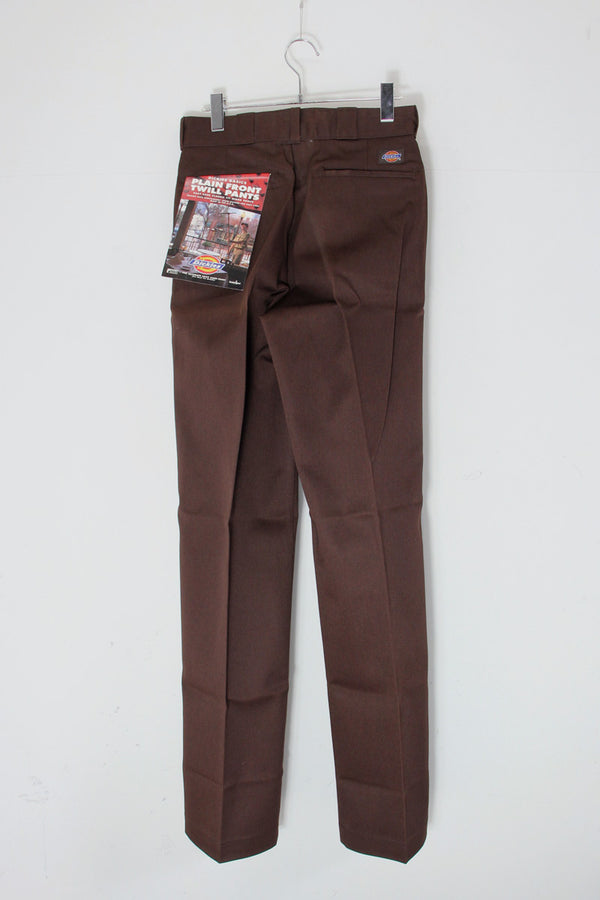 MADE IN USA 90'S 874 WORK PANTS / BROWN [SIZE: W29L34 DEADSTOCK/NOS]