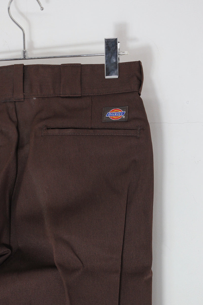 MADE IN USA 90'S 874 WORK PANTS / BROWN [SIZE: W29L34 DEADSTOCK/NOS]