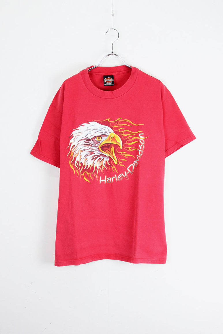 MADE IN USA 90'S DESTINATION TEE SHIRT / RED [SIZE: L USED]