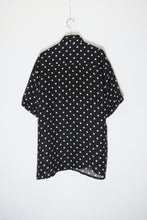 画像をギャラリービューアに読み込む, 70&#39;S S/S DOTS SHIRT / BLACK/WHITE [SIZE: M相当 USED]
