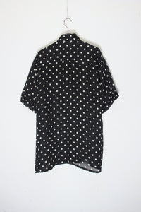 70'S S/S DOTS SHIRT / BLACK/WHITE [SIZE: M相当 USED]