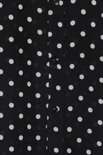 画像をギャラリービューアに読み込む, 70&#39;S S/S DOTS SHIRT / BLACK/WHITE [SIZE: M相当 USED]
