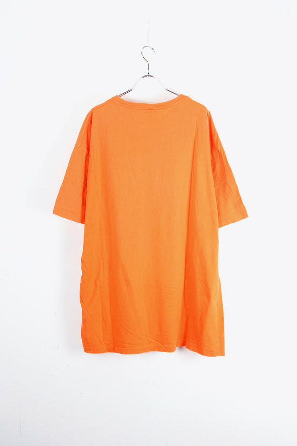 90'S ONE POINT POCKET T-SHIRT / ORANGE [SIZE: XL USED]